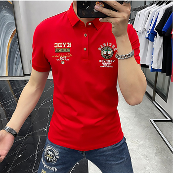 Polo majica s brodom, kratkih rukava, gradski stil, 70,7% pamuka, prozračna i odvodi vlagu