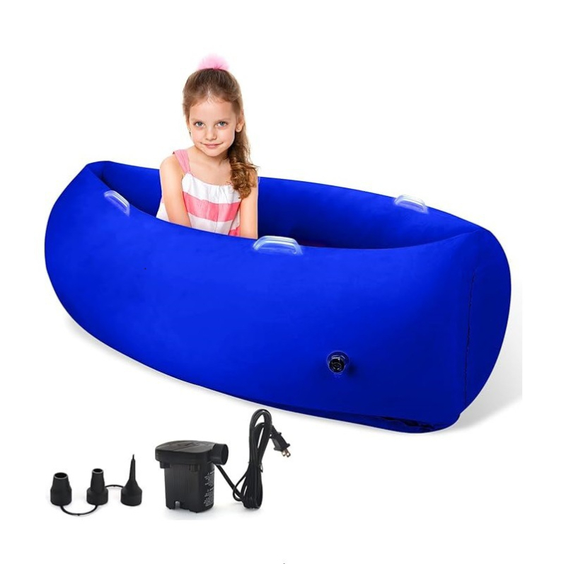 Φουσκωτός καναπές εξωτερικού χώρου – φορητός, αναδιπλούμενος, PVC υλικό, κατάλληλος για κατασκήνωση