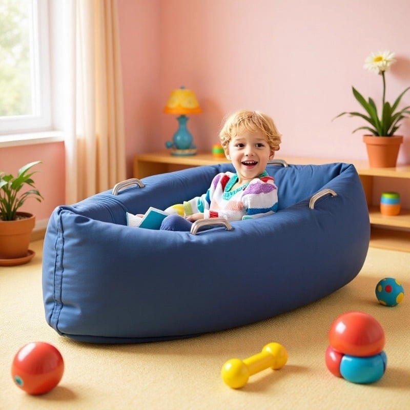 Φουσκωτός καναπές εξωτερικού χώρου – φορητός, αναδιπλούμενος, PVC υλικό, κατάλληλος για κατασκήνωση