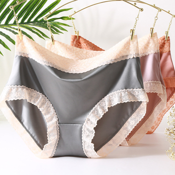 Liuhemei γυναικείο εσώρουχο: υψηλή μέση, μοτίβο λουλουδιών, νάιλον ύφασμα, επένδυση καβάλου από βαμβάκι