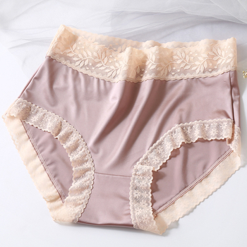 Liuhemei γυναικείο εσώρουχο: υψηλή μέση, μοτίβο λουλουδιών, νάιλον ύφασμα, επένδυση καβάλου από βαμβάκι