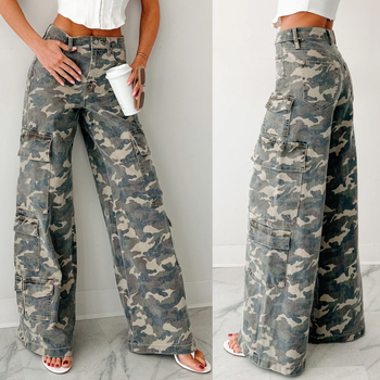 Traperice ravnog kroja, srednji struk, 95% pamuk, street hipster stil