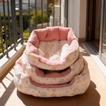 Φωλιά γάτας από βαμβάκι, για όλες τις εποχές, εσωτερική χρήση, διαπνέουσα και ζεστή