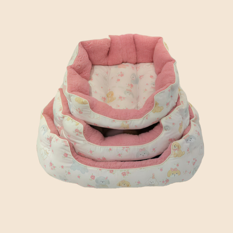 Φωλιά γάτας από βαμβάκι, για όλες τις εποχές, εσωτερική χρήση, διαπνέουσα και ζεστή