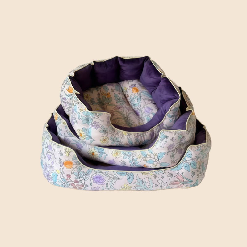 Φωλιά γάτας από βαμβάκι, για όλες τις εποχές, εσωτερική χρήση, διαπνέουσα και ζεστή