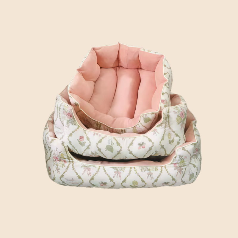 Φωλιά γάτας από βαμβάκι, για όλες τις εποχές, εσωτερική χρήση, διαπνέουσα και ζεστή