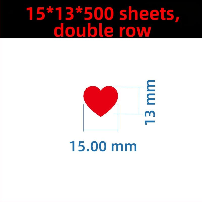 Цветен ръкописен етикет с голямо сърце – карикатурен самозалепващ етикет за имена, Wright Riley, материал: покрита хартия със лепило, персонализируем, подходящ за подарък