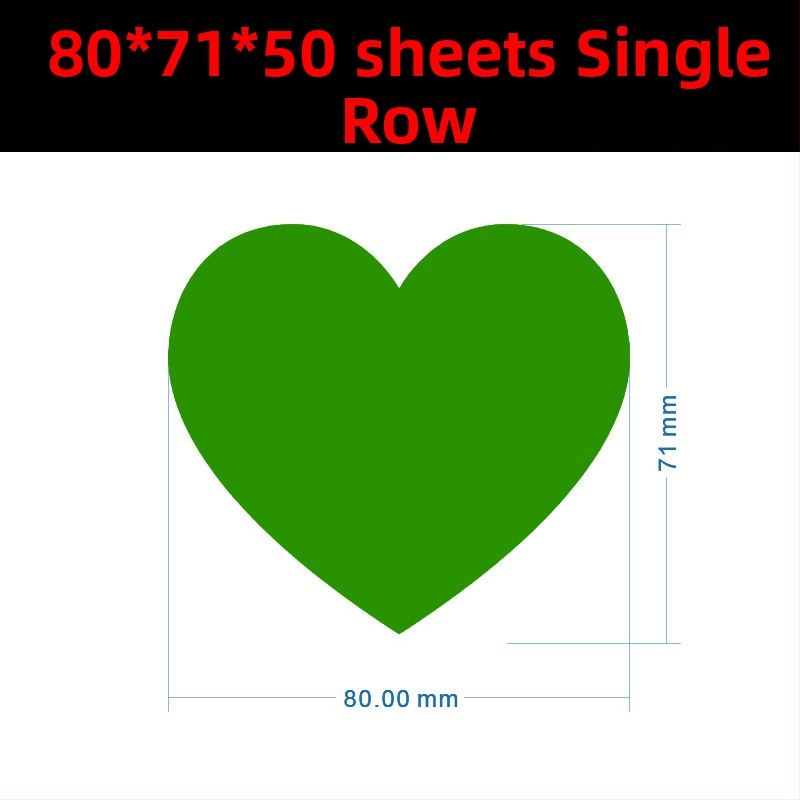 Цветен ръкописен етикет с голямо сърце – карикатурен самозалепващ етикет за имена, Wright Riley, материал: покрита хартия със лепило, персонализируем, подходящ за подарък