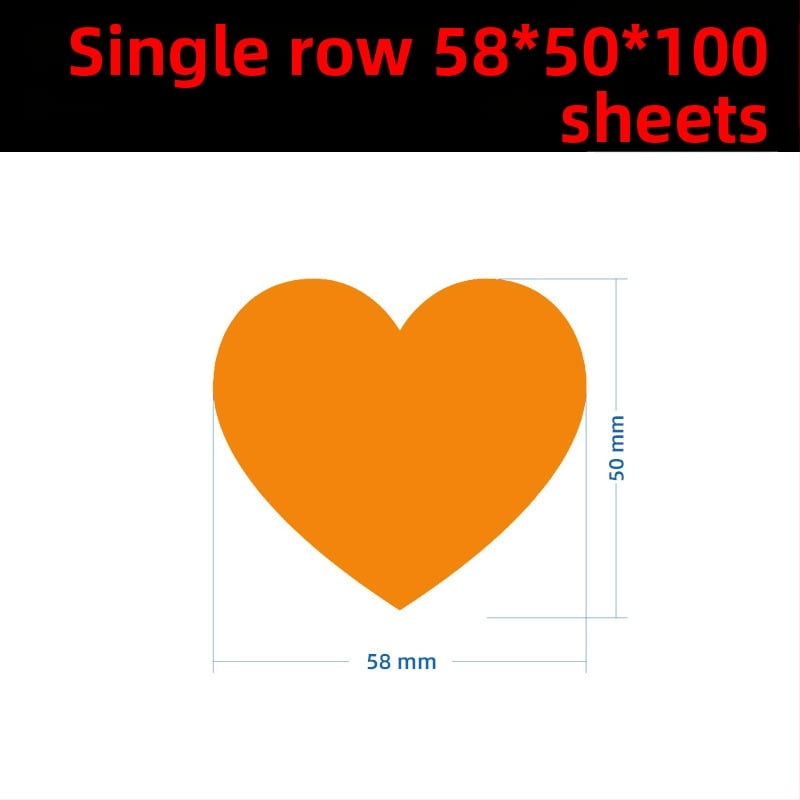 Цветен ръкописен етикет с голямо сърце – карикатурен самозалепващ етикет за имена, Wright Riley, материал: покрита хартия със лепило, персонализируем, подходящ за подарък