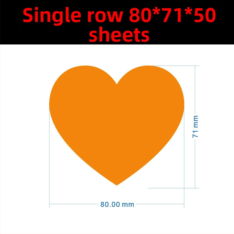Цветен ръкописен етикет с голямо сърце – карикатурен самозалепващ етикет за имена, Wright Riley, материал: покрита хартия със лепило, персонализируем, подходящ за подарък