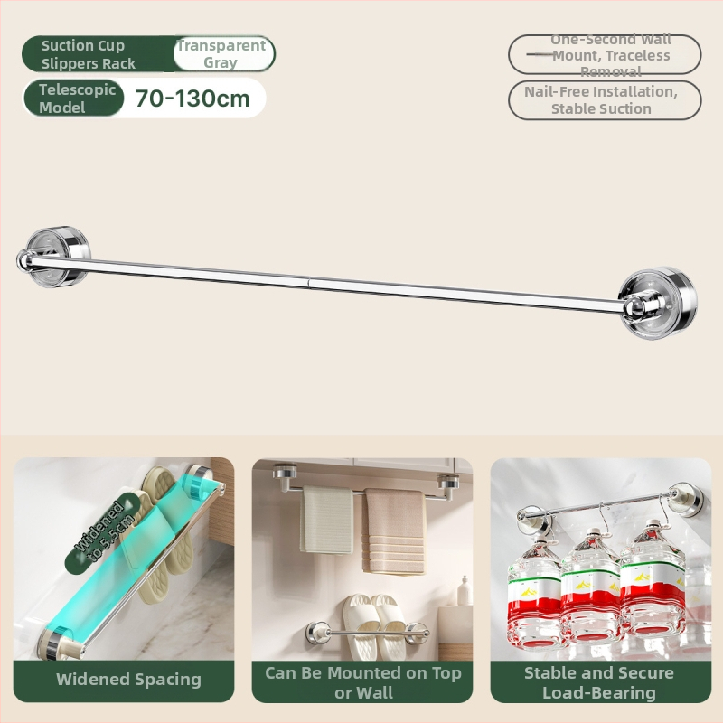 Suport prosop cu ventuză, montaj pe perete, din plastic, lansare mai 2025, ambalaj 49/42/30 buc., personalizare disponibilă