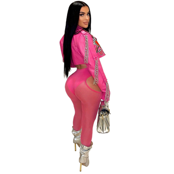 PU kožená biker bunda pre ženy s V-krkom, dlhé rukávy, jesenné vydanie 2024