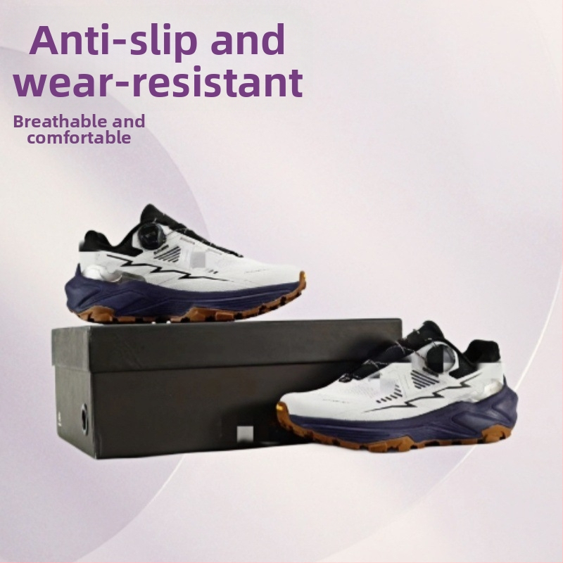 Хайкинг обувки – (вентилирана мрежеста подплата, EVA горна част, PU междинна подметка, противохлъзгаща гумена външна подметка, предно връзване)