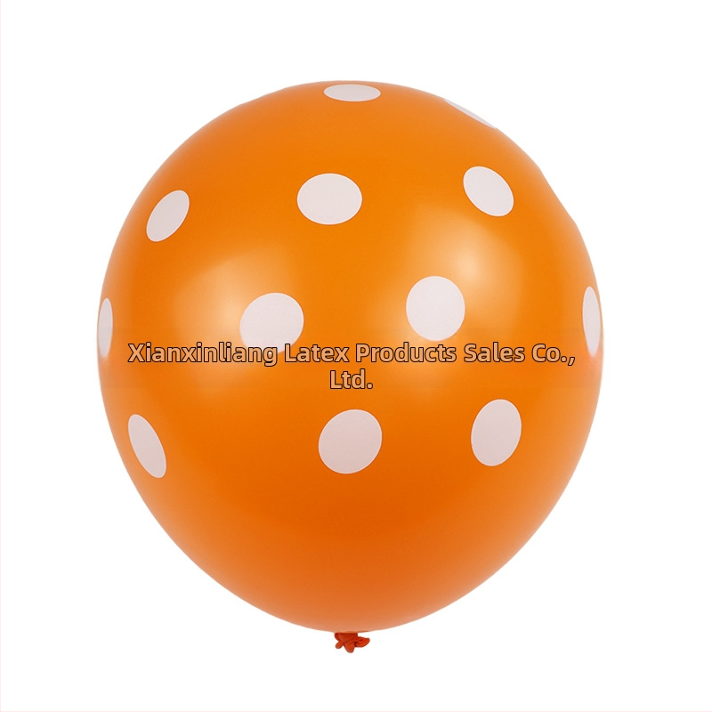 Latex dekoratív lufi, gömb alakú, nyomtatott logóval