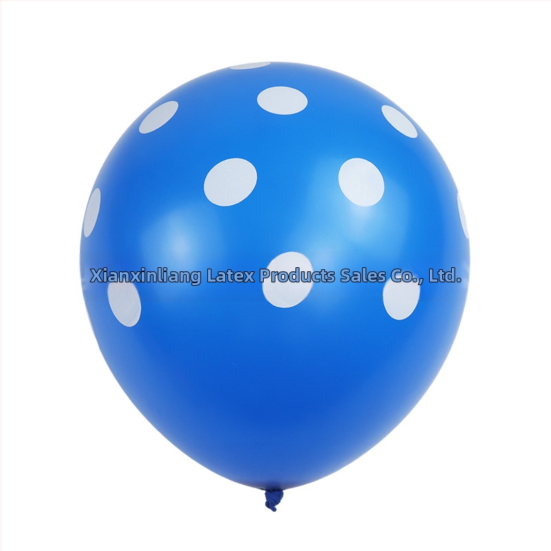 Latex dekoratív lufi, gömb alakú, nyomtatott logóval