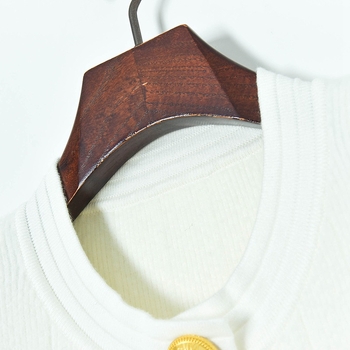 Cardigan din viscoză, mâneci lungi, guler rotund, lungime scurtă