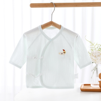 Novo rođen top s dugim rukavima u stilu monaha, 100% pamuk, okrugli ovratnik, unisex, za dob 0–12 mjeseci