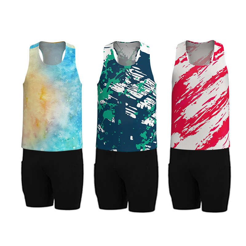 Унисекс потник за бягане със смес от полиестер 90% и химическо влакно, бързосъхнеща и дишаща материя, безшевна лента, подходящ за всички сезони