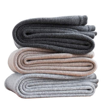 Unisex kašmir termalne hlače, visoki pojas, dvostruki sloj, 251–300 g/m², bezšivne
