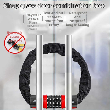 Lánc zár 4 számjegyű jelszóval motorkerékpárokhoz, elektromos kerékpárokhoz és kerékpárokhoz — testreszabható, modern minimalist stílus