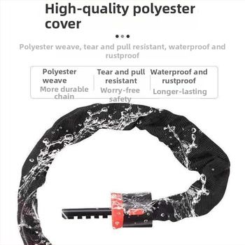 Lánc zár 4 számjegyű jelszóval motorkerékpárokhoz, elektromos kerékpárokhoz és kerékpárokhoz — testreszabható, modern minimalist stílus