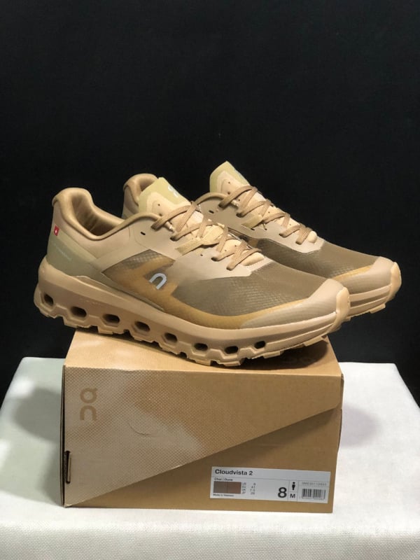 On Cloudvista 2 трейл маратонки за мъже и жени, водоустойчиви, омекотени, дишащи, нехлъзгаща подметка, мрежесто горно, връзки