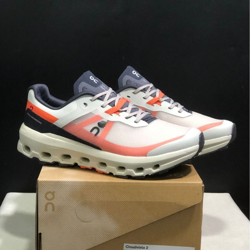 On Cloudvista 2 трейл маратонки за мъже и жени, водоустойчиви, омекотени, дишащи, нехлъзгаща подметка, мрежесто горно, връзки