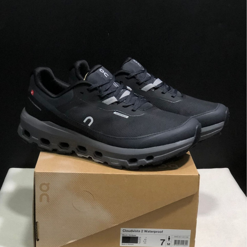 On Cloudvista 2 трейл маратонки за мъже и жени, водоустойчиви, омекотени, дишащи, нехлъзгаща подметка, мрежесто горно, връзки