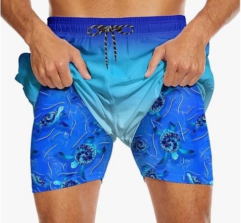Muške tiskane šorceve za plažu, ležerni ljetni streetwear, 95% poliester, mikroelastični