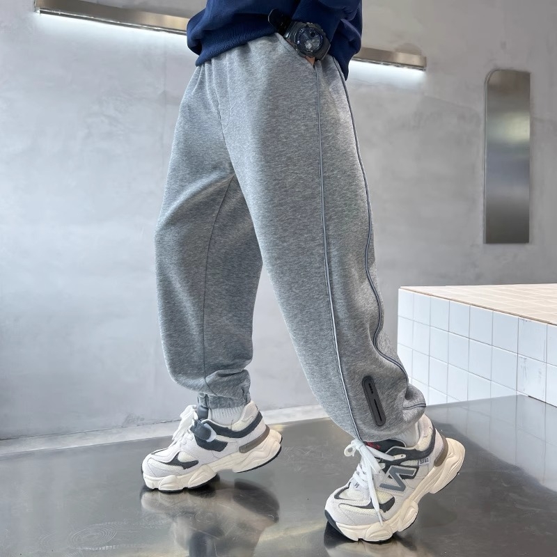 Dječje jogger hlače, korejskog stila harèm kroj, 90% poliester, srednji pojas, za djecu 8+ godina, proljeće i jesen