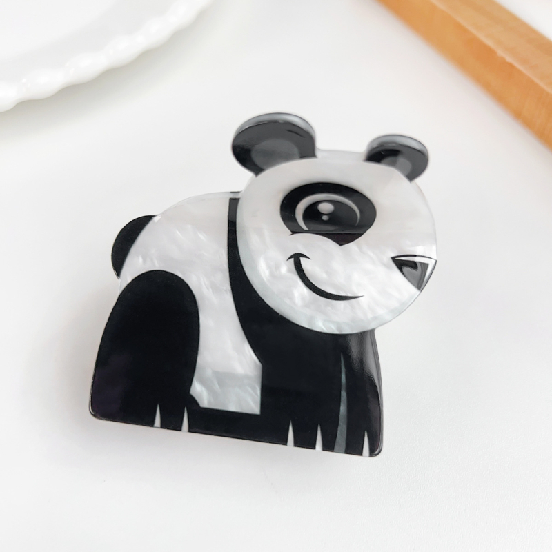 Berphiya clip de păr din acrilic – stil floral, drăguț, lucrat manual, prindere