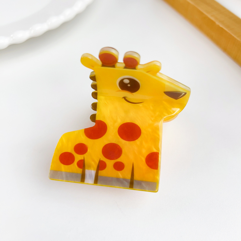 Berphiya clip de păr din acrilic – stil floral, drăguț, lucrat manual, prindere