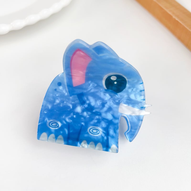 Berphiya clip de păr din acrilic – stil floral, drăguț, lucrat manual, prindere