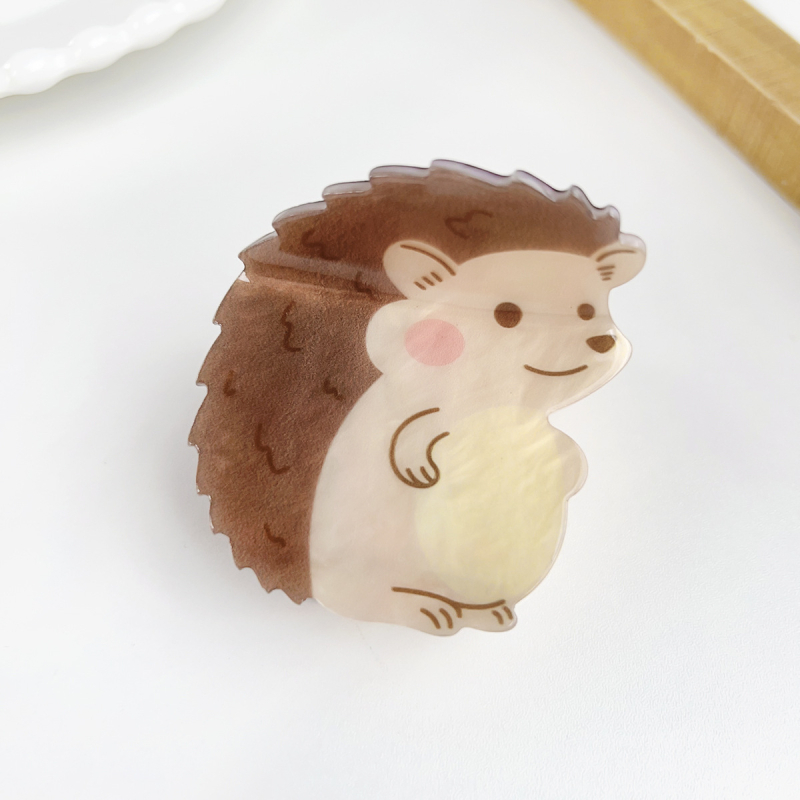 Berphiya clip de păr din acrilic – stil floral, drăguț, lucrat manual, prindere