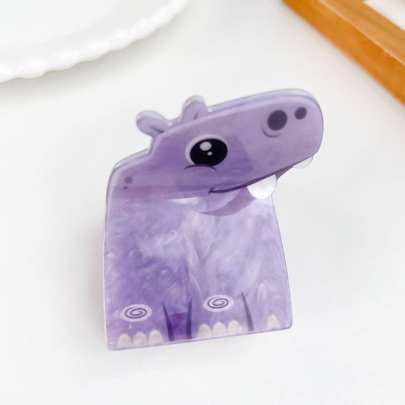 Berphiya clip de păr din acrilic – stil floral, drăguț, lucrat manual, prindere