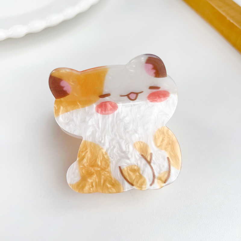 Berphiya clip de păr din acrilic – stil floral, drăguț, lucrat manual, prindere