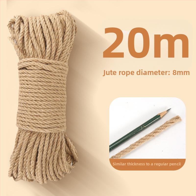 Mačací DIY sisalové lano – škrabadlo a lezecký rám, odolné voči škrabaniu, roztomilý štýl, Pillar Bird