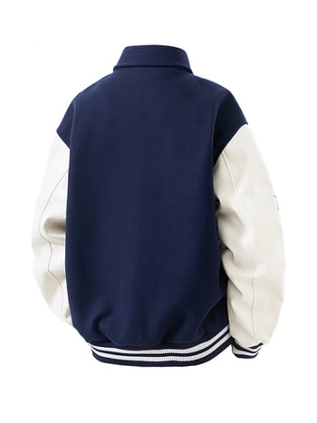 Baseball jakna s teškom vezom, stojeći ovratnik, zatvarač, vanjski materijal 100% poliester, podstava poliester