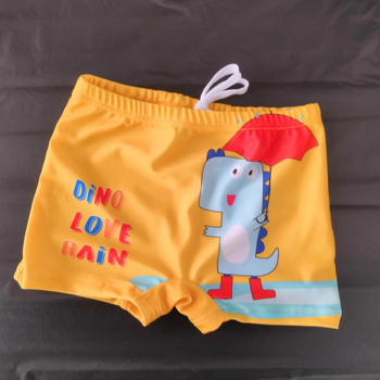 Παιδικά εμπριμέ boxer μαγιό για αγόρια, πολυεστέρας, 88% πολυεστερές, ύφασμα 200 g/m2, επένδυση 95% πολυεστέρα, κατάλληλα για κολύμβηση και ρηχά κολύμβηση