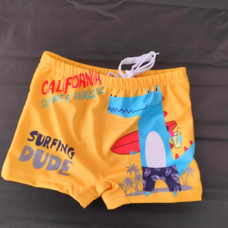 Παιδικά εμπριμέ boxer μαγιό για αγόρια, πολυεστέρας, 88% πολυεστερές, ύφασμα 200 g/m2, επένδυση 95% πολυεστέρα, κατάλληλα για κολύμβηση και ρηχά κολύμβηση