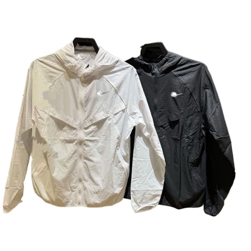 Външно ветроустойчиво яке с качулка – ice-silk плат, дишащо, бързосъхнещо, UV защита за летно бягане