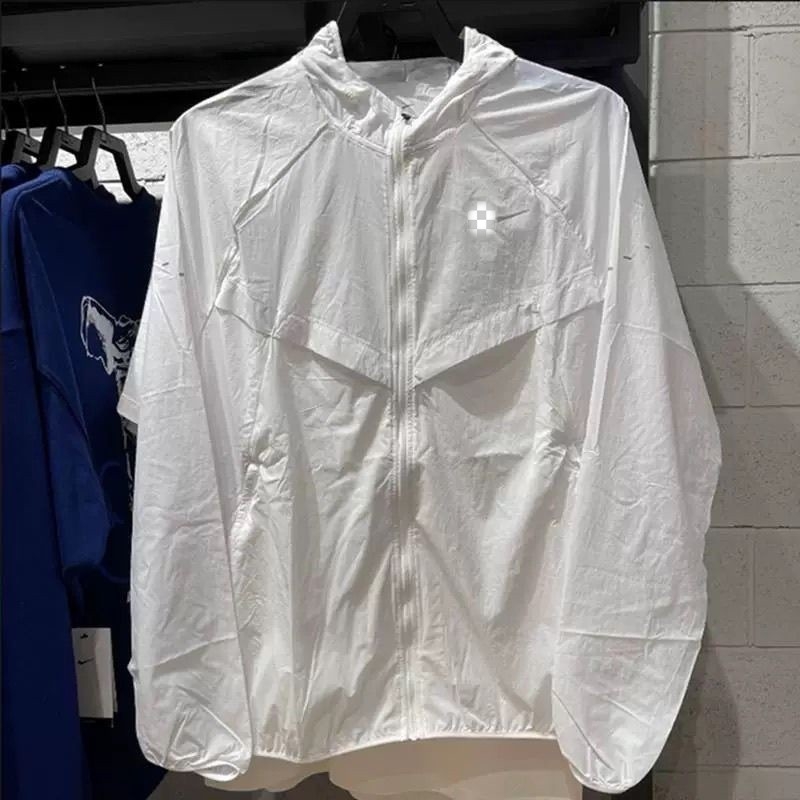 Външна ветровка с качулка, дишащ Ice Silk плат, бързосъхнеща и ветроустойчива, UV защита ***** за бягане