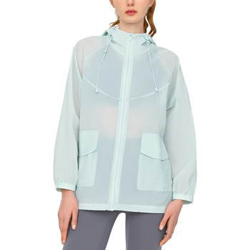 Слънцезащитно спортно яке с качулка, дишаща Ice Silk материя, DSL790, UPF50+ за лято