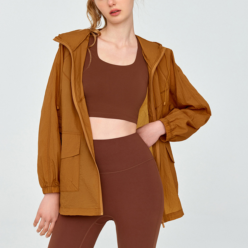 Слънцезащитно спортно яке с качулка, дишаща Ice Silk материя, DSL790, UPF50+ за лято