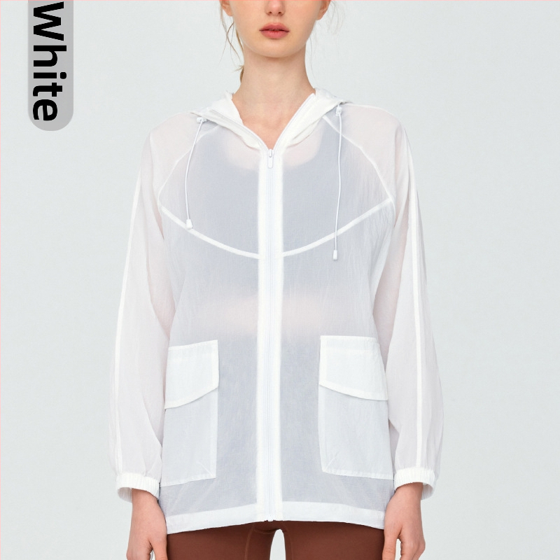 Слънцезащитно спортно яке с качулка, дишаща Ice Silk материя, DSL790, UPF50+ за лято