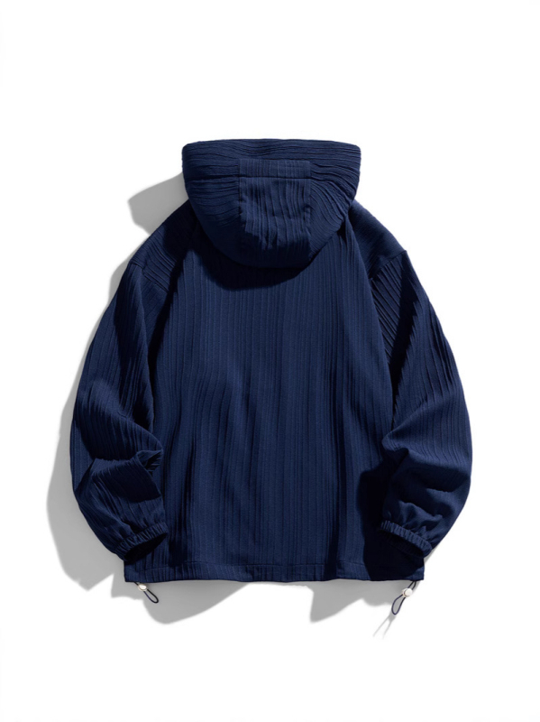 Jakna s kapuljom, labav kroj, korejski stil, 100% poliester, tanki materijal