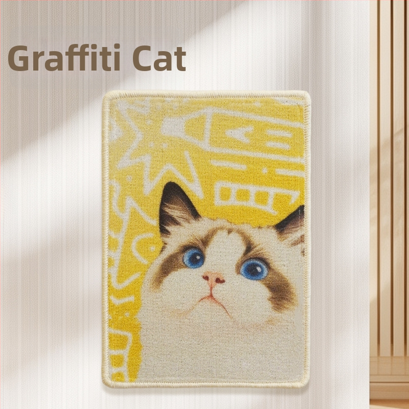 Πίνακας γρατσουνίσματος για γάτες, κάθετα τοποθετούμενος στον τοίχο – ανθεκτικός, προστατεύει τον καναπέ, παιχνίδι ακονίσματος νυχιών