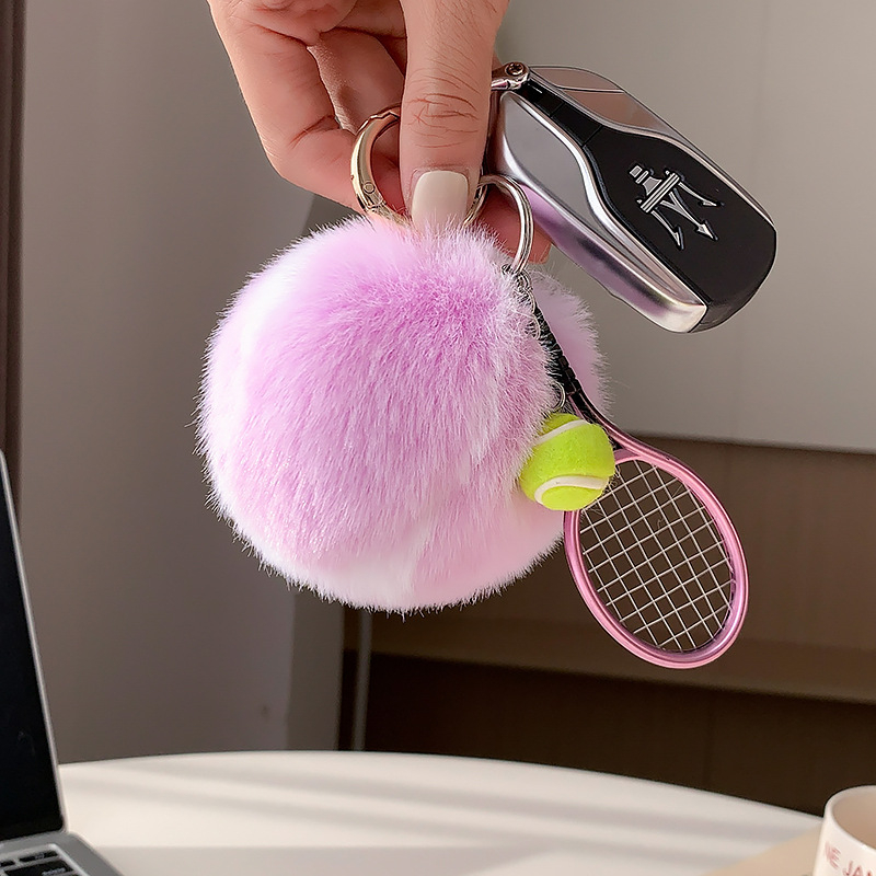 Тенис плюшено ключодържател - минималистичен стил, полиестерно влакно