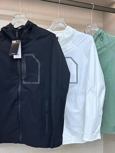 Унисекс найлоново ветроустойчиво яке с качулка, UPF50+ защита от слънцето, ултралеко