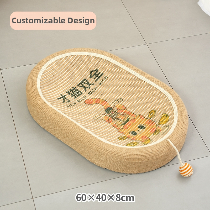 Four Peng Cat Nest and Sisal Scratching Post — πλήρης επιφάνεια από sisal, ανθεκτική κατασκευή, χαριτωμένο στυλ